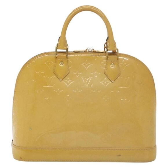 LOUIS VUITTON Monogram Vernis Alma PM Hand Bag Rose Angelique M90062 Auth 14046 - Picture 2 of 16